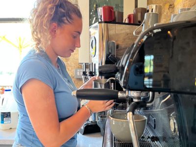 Coffee being made at William's Den